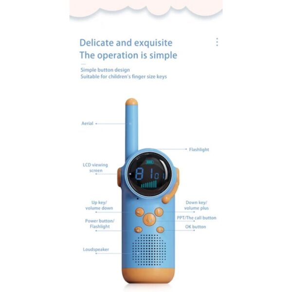 KIDS' WALKIE TALKIE – FUN, SAFE & EASY COMMUNICATION FOR CHILDREN - Image 3