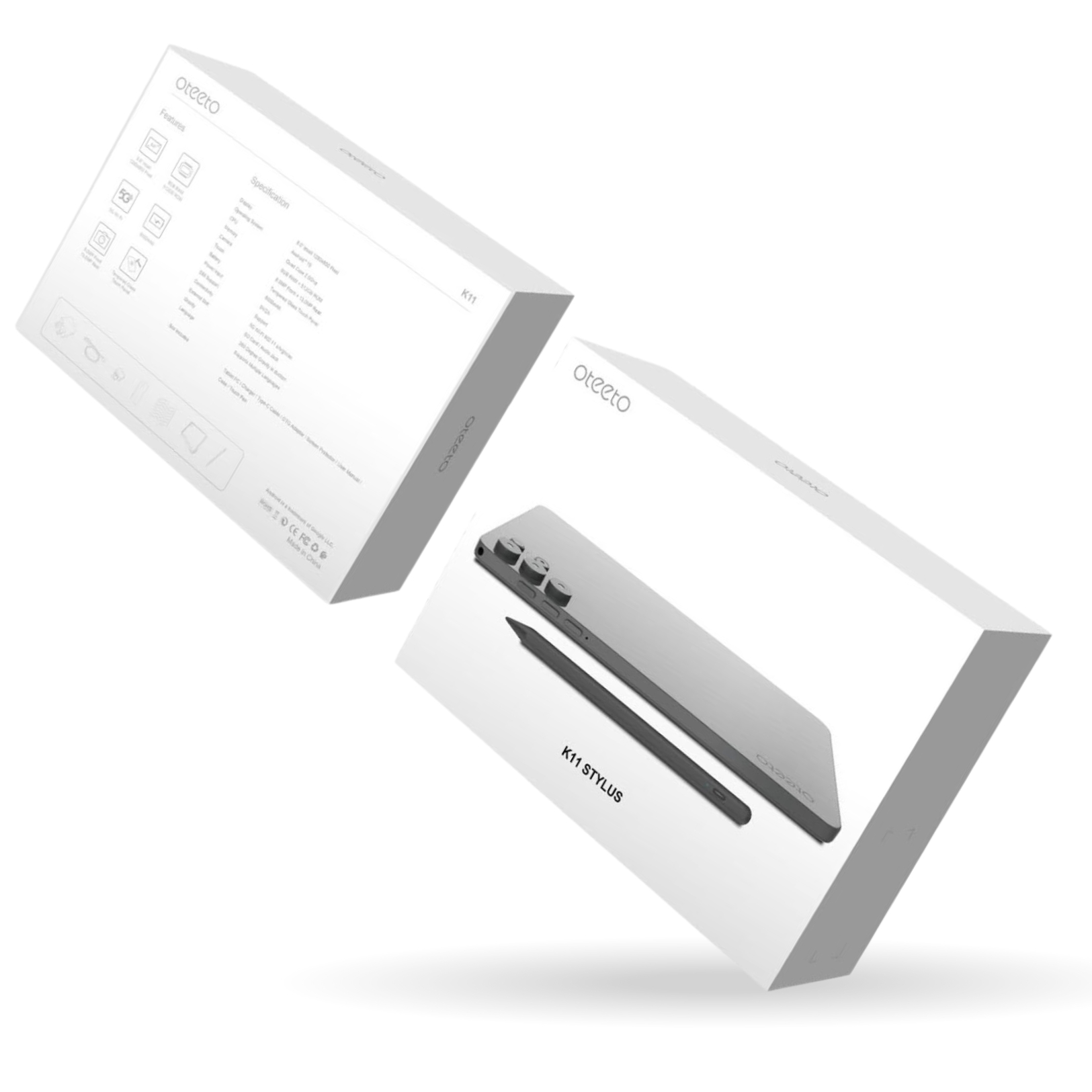 Oteeto K11 STYLUS TABLET with Stylus Pen DUAL Sim Card Support 9.0" INCELL Display 8GB + 512GB RAM