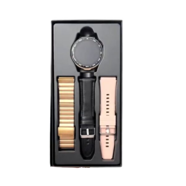 Haino Teko ST-9 Waterproof Smart Watch Buds With 3 Pair Straps and Charging Cable Designed - Image 2