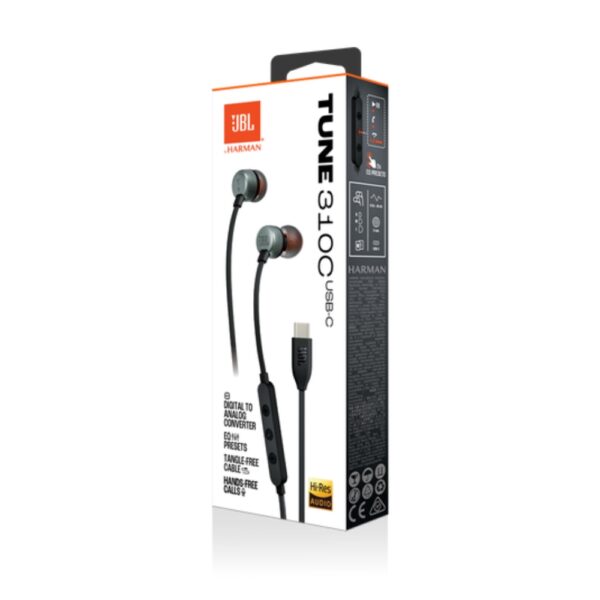JBL TUNE 3100C | USB C | TANGLE FREE CABLE | HAND FREE CALL | HI-RES AUDIO | AIRBUDS - Image 2