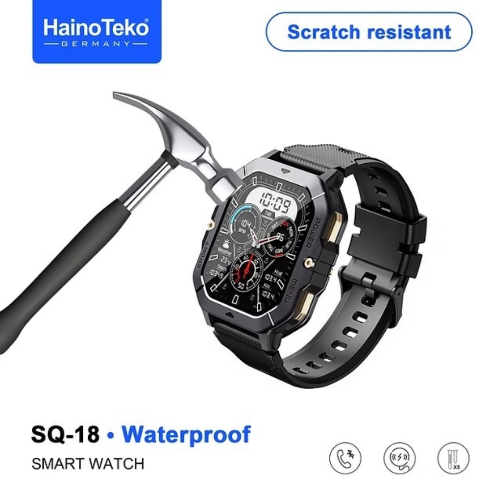 HAINOTEKO SQ-18 SMART WATCH | BT CALL | 3 PAIRS STRAP
